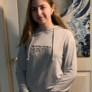 Garage Gray Embroidered Sweatshirt